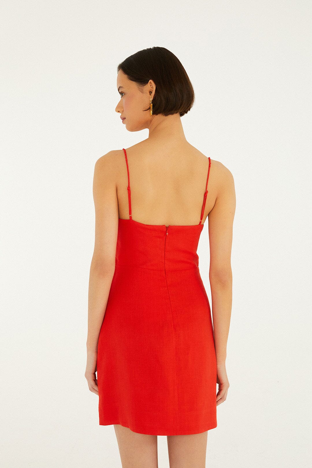 Sleeveless Flower Mini Dress