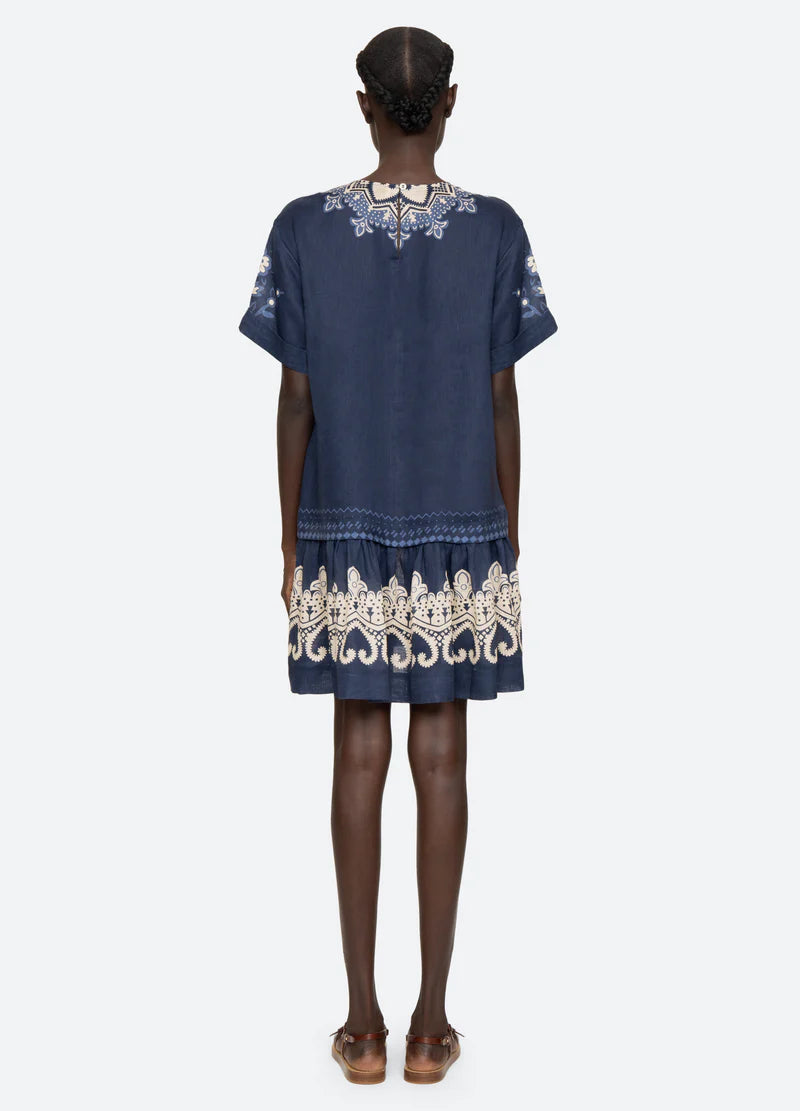 Emelina Print Mini Dress