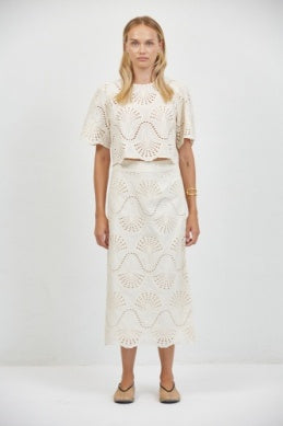 Cannes Eyelet Skirt