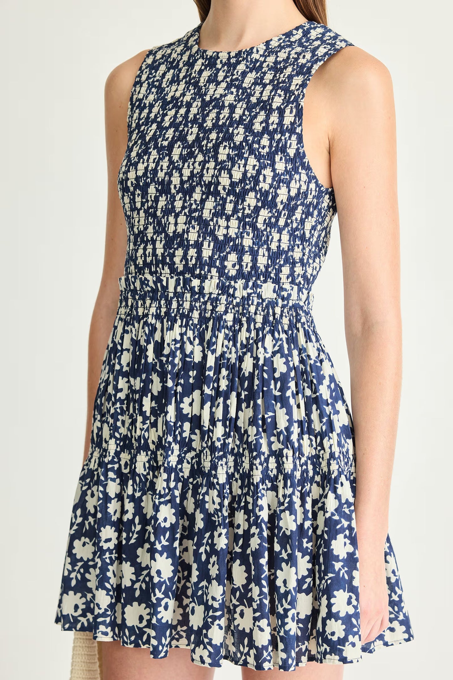 Lore Smocked Mini Dress