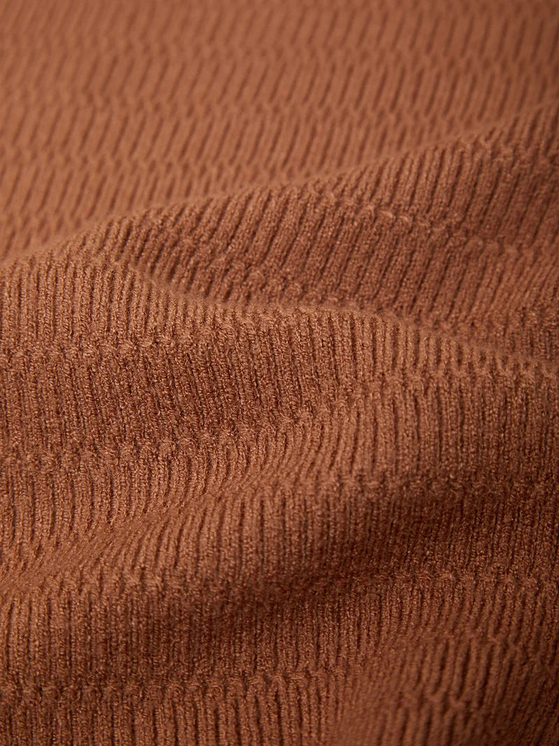 Leni Novelty Rib LS Crewneck