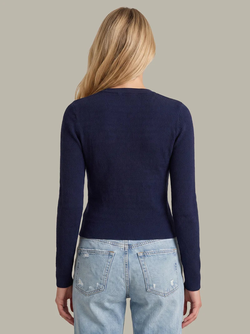Leni Novelty Rib LS Crewneck