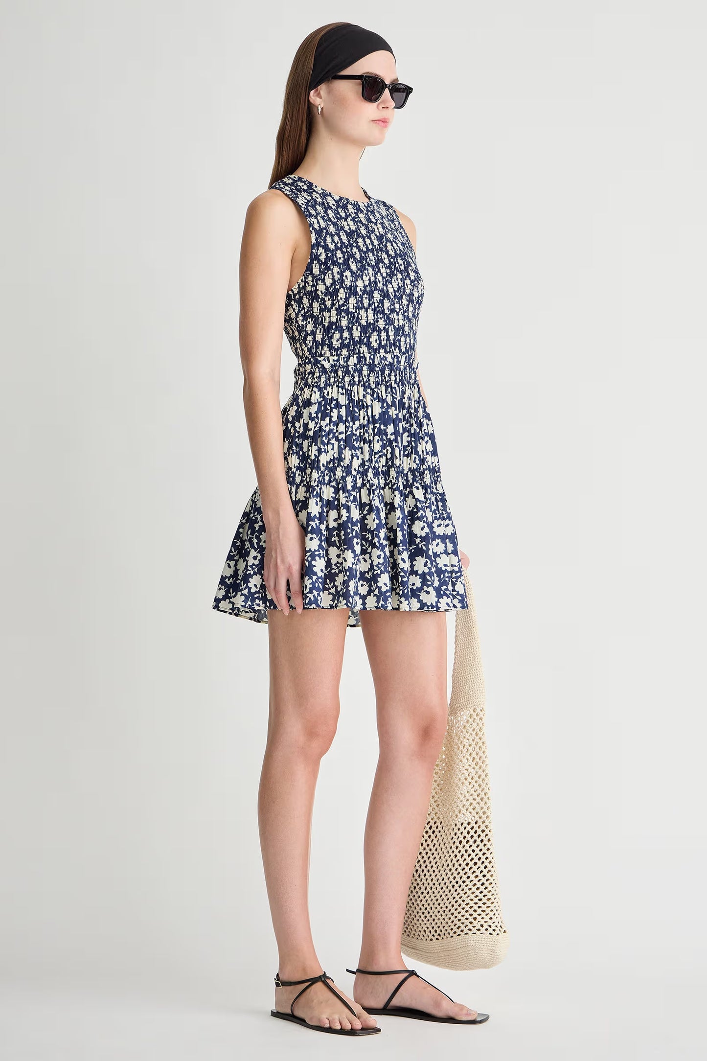 Lore Smocked Mini Dress