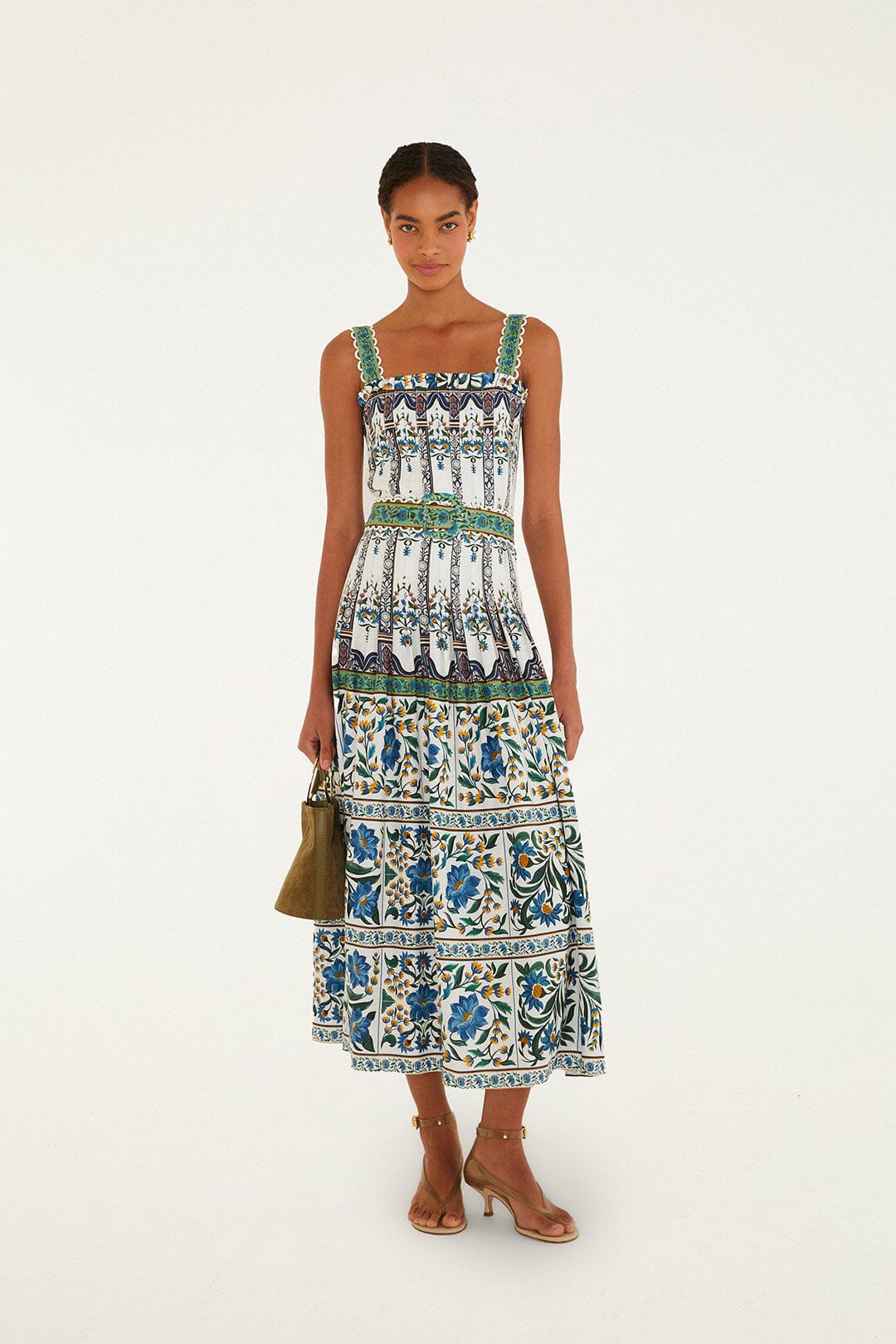 Manoela Sleeveless Belt Maxi Dress