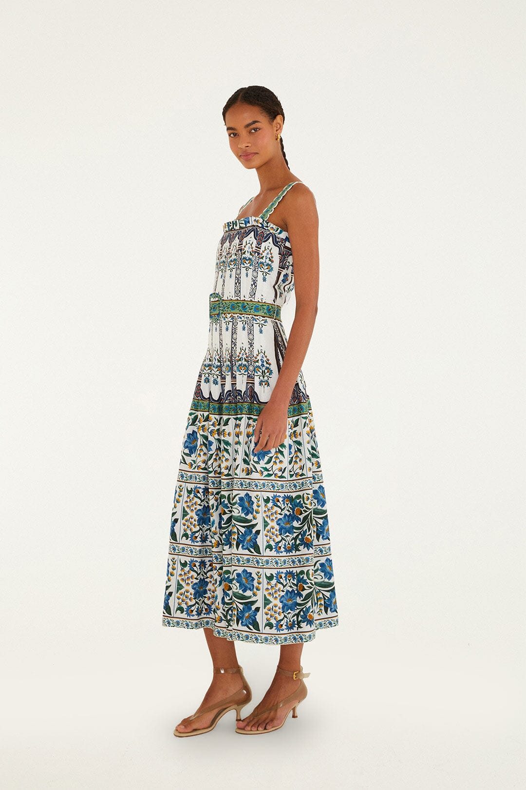 Manoela Sleeveless Belt Maxi Dress