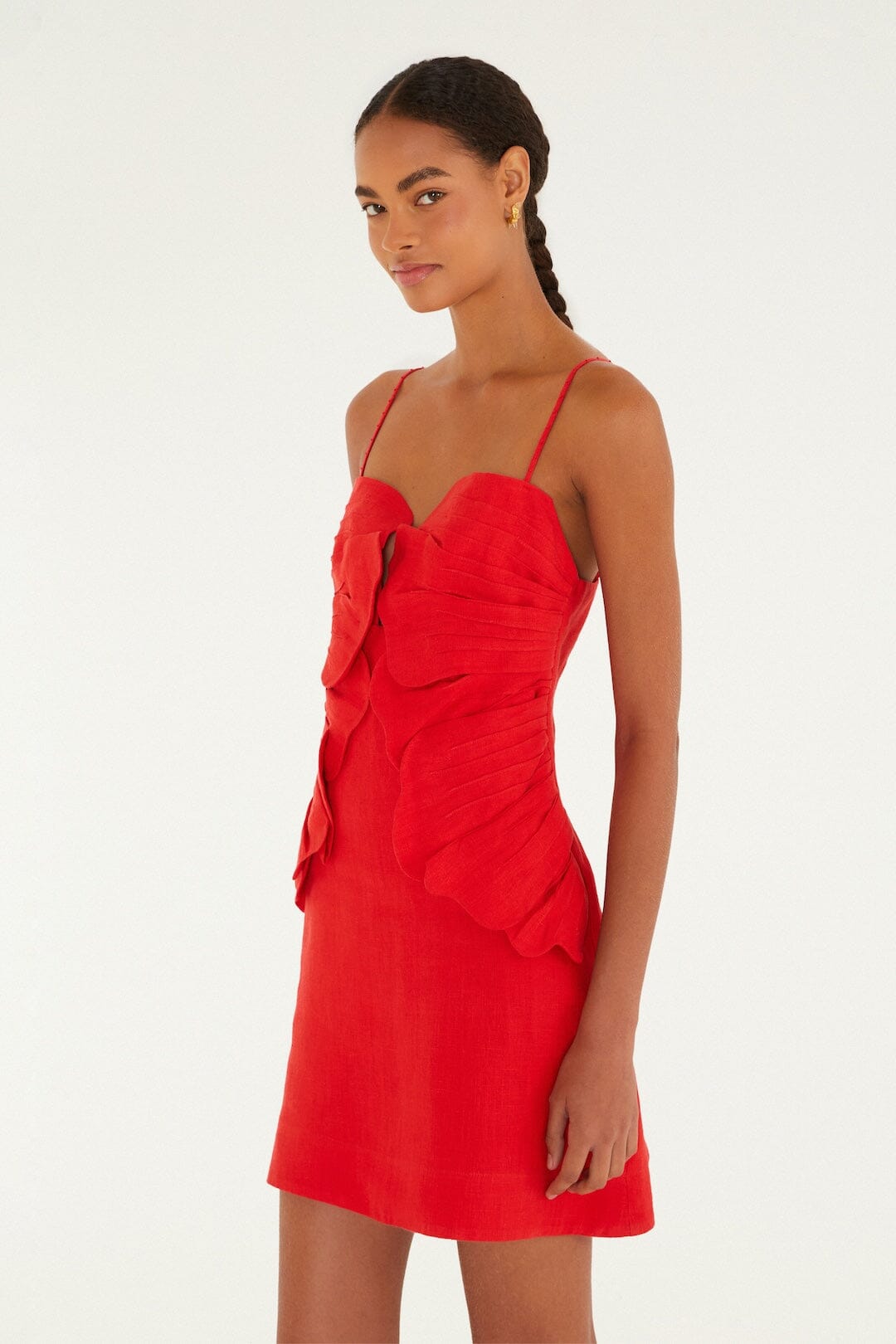 Sleeveless Flower Mini Dress
