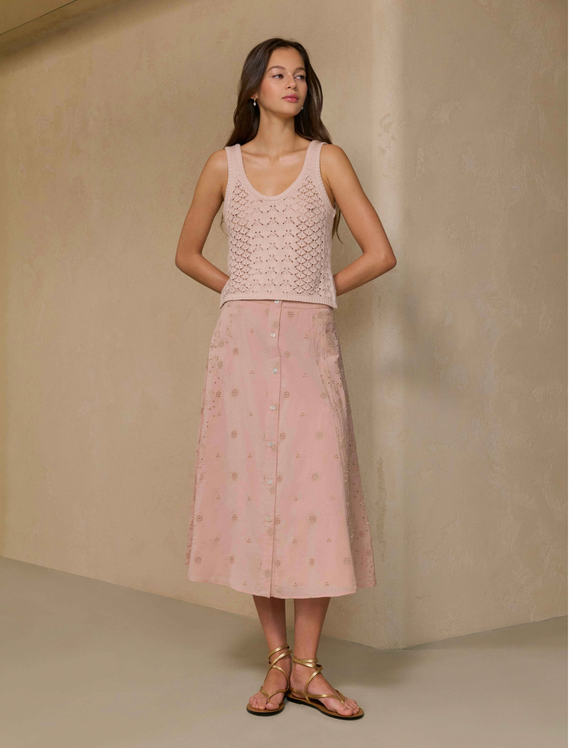 Gabrielle Embroidered Skirt
