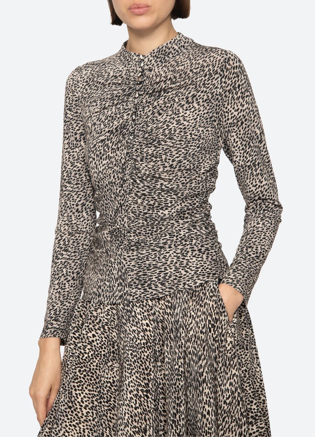 Charlize Print Long Sleeve Top