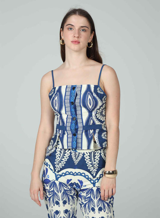 Clara Peplum Hem Camisole Top