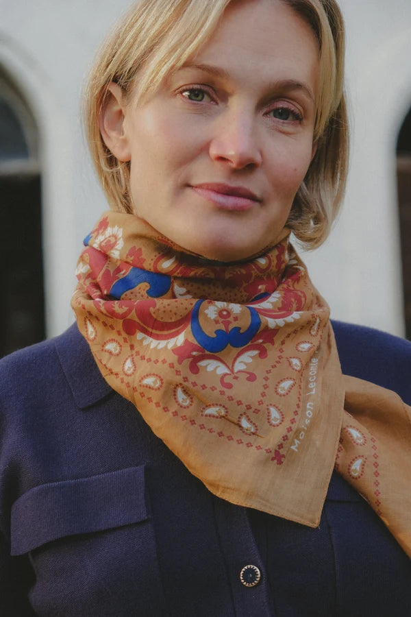 Bandana Flowers Scarf