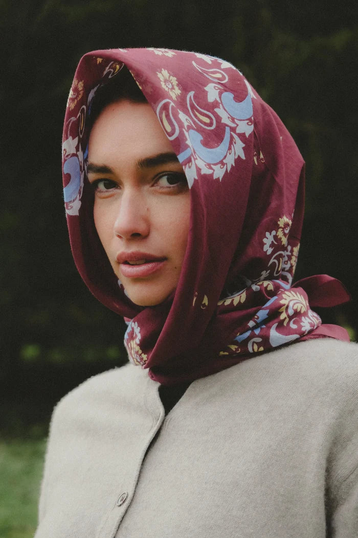 Bandana Flowers Scarf