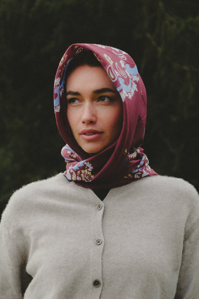 Bandana Flowers Scarf