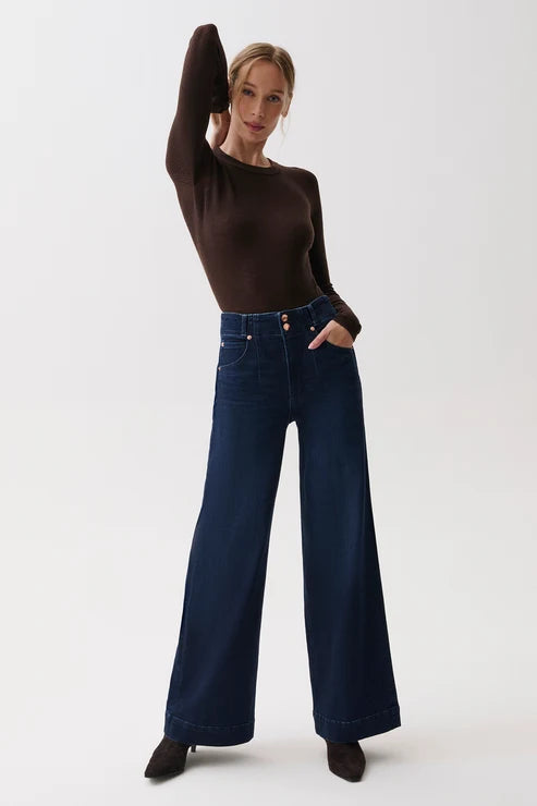 Lana Dbl Button High Rise Ultra Wide Leg