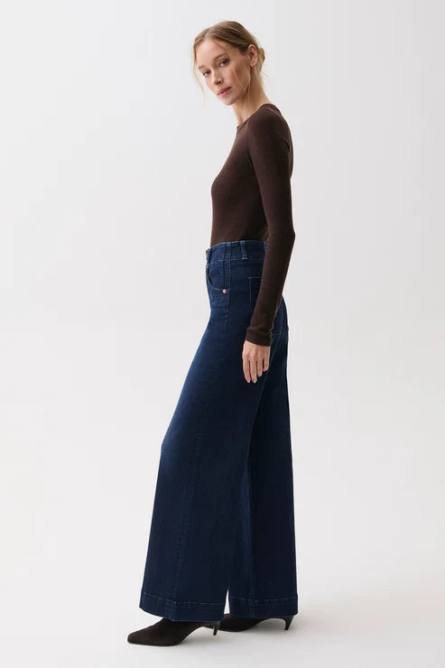 Lana Dbl Button High Rise Ultra Wide Leg