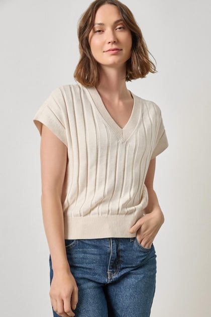 Wedge V-Neck Sweater