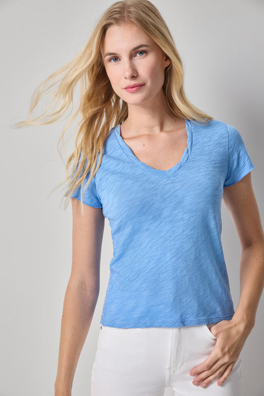 Twisted Binding V-Neck