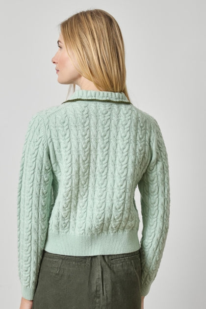 Long Sleeve Polo Cardigan