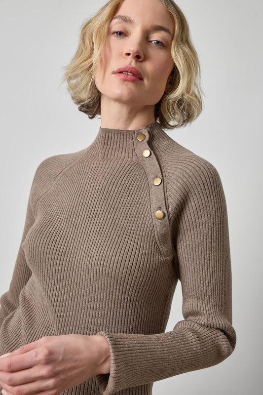 Button Neck Sweater