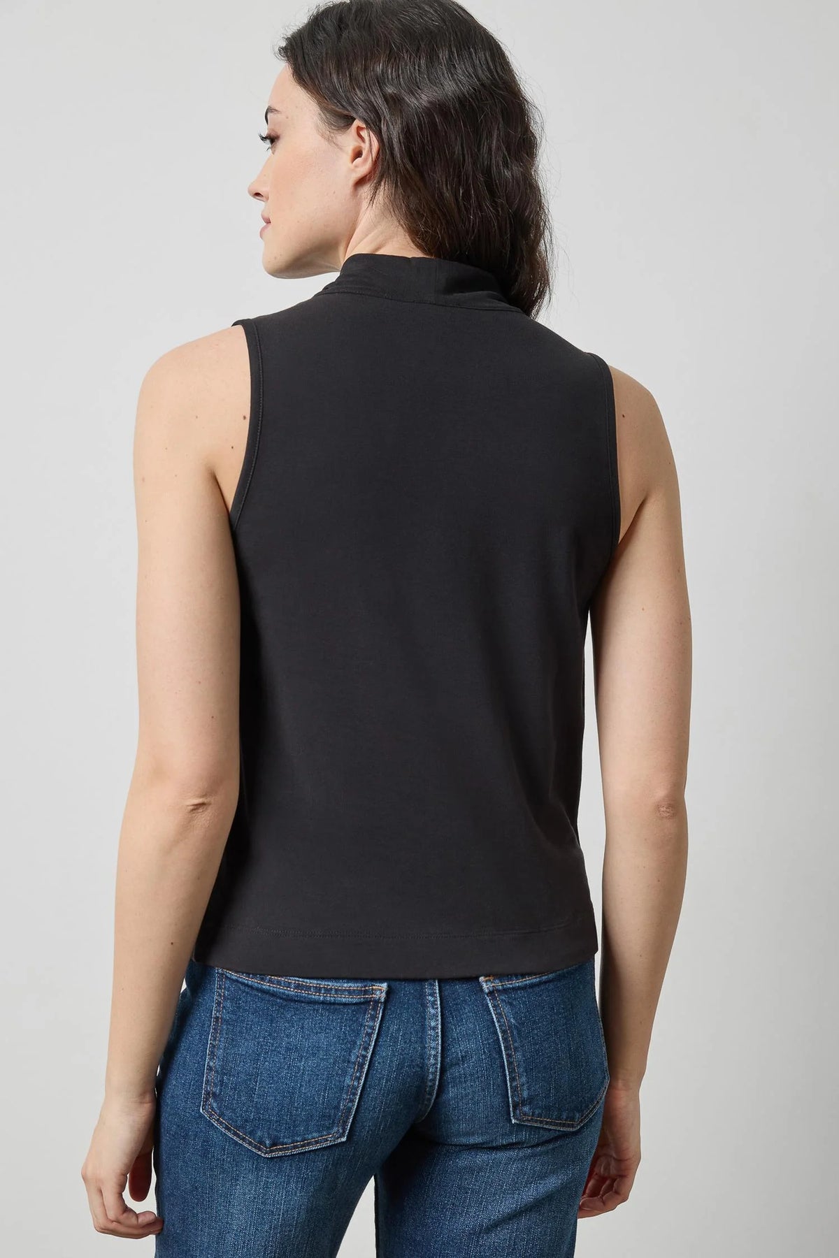 Drape Neck Sleeveless Top