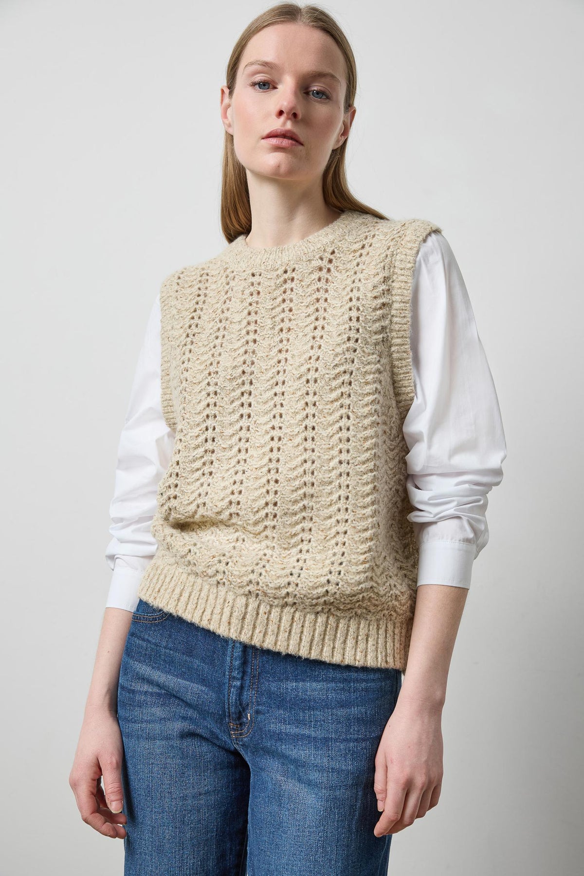 Mixed Media Tinsel Sweater