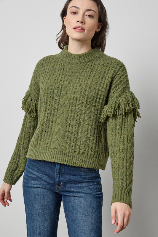 Lofty Fringe Sweater