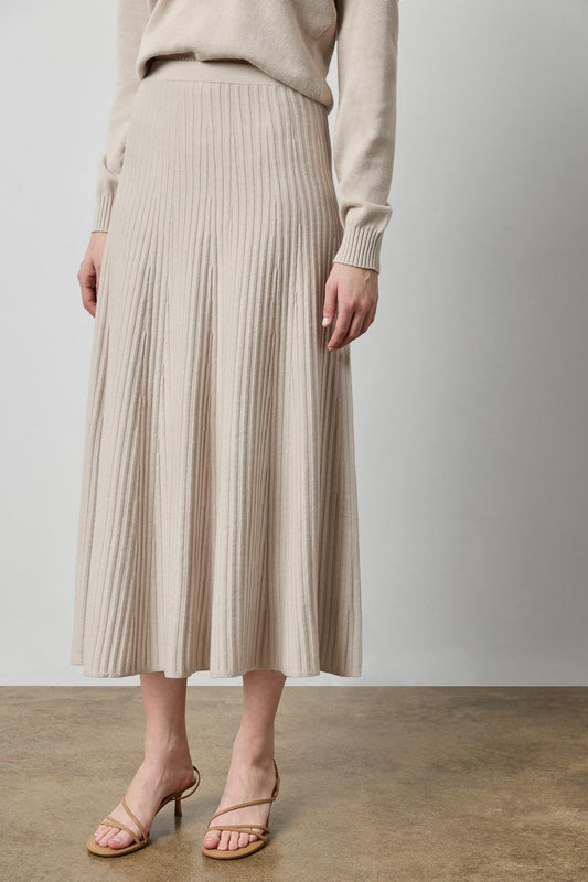 Knit Flared Skirt