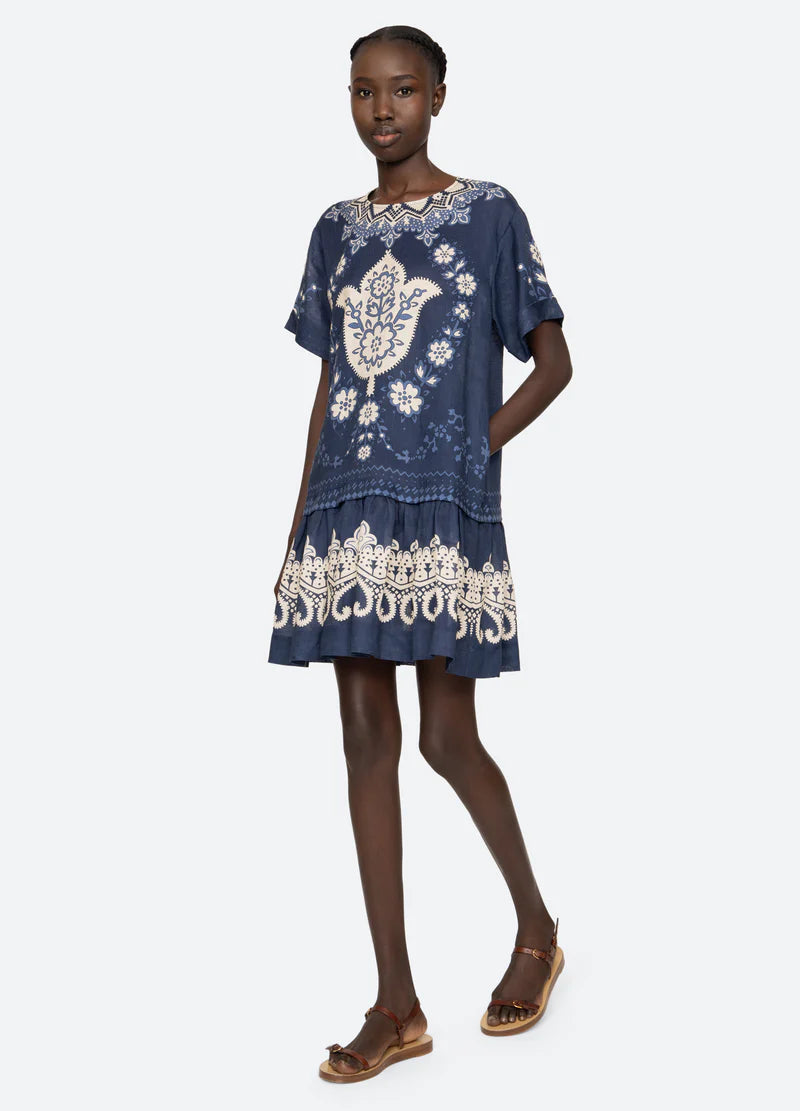 Emelina Print Mini Dress