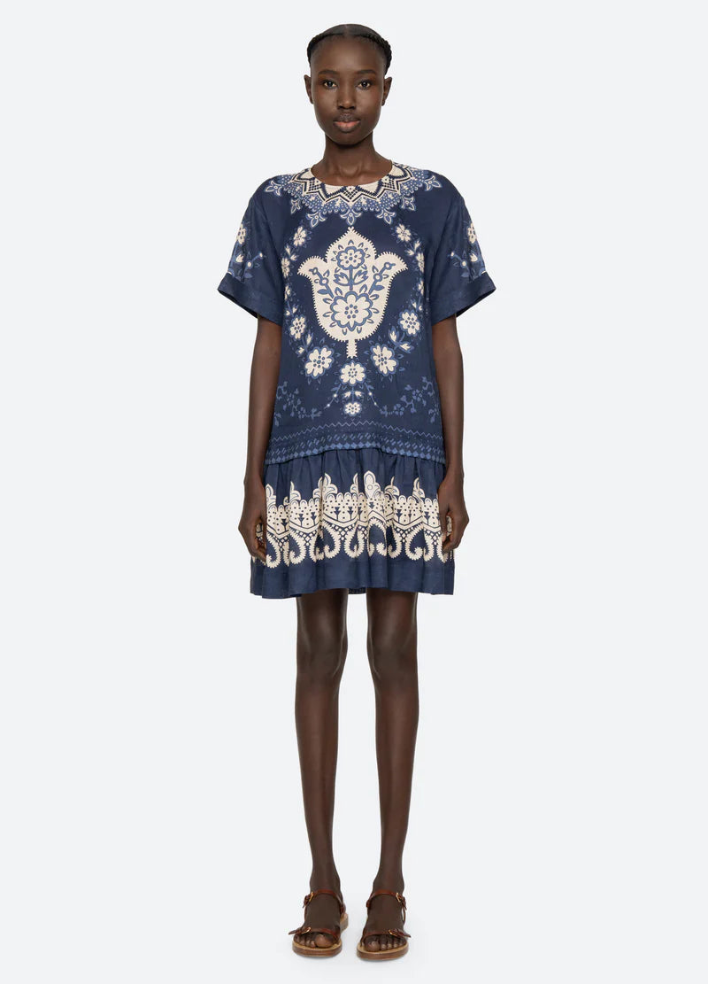 Emelina Print Mini Dress