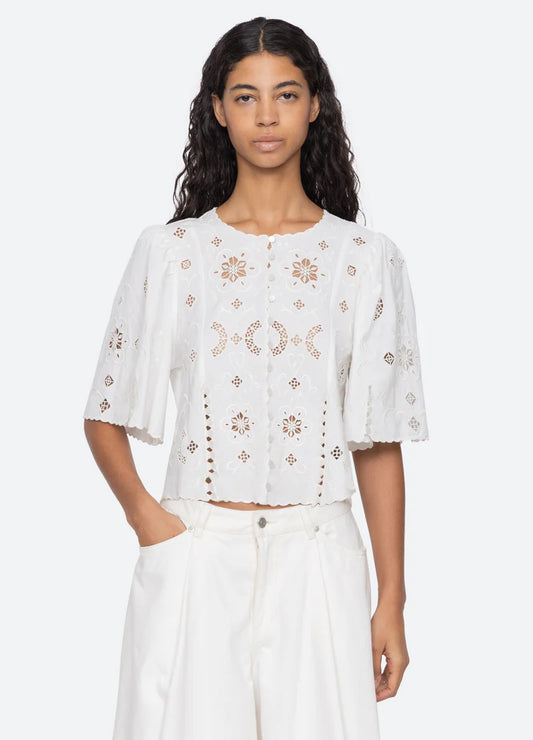 Gardener Embroidered Top
