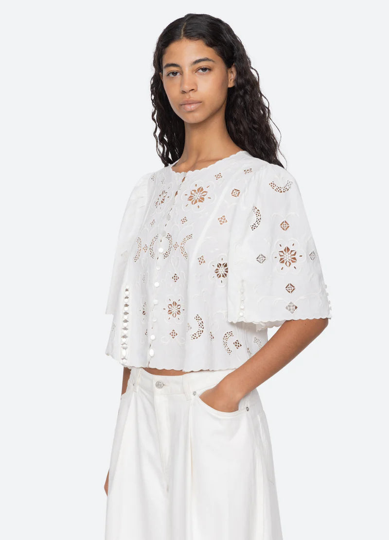 Gardener Embroidered Top