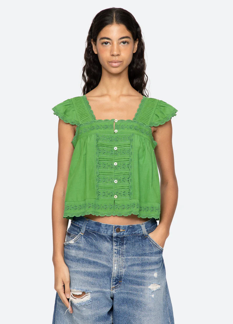 Eliza Flutter Sleeve Top