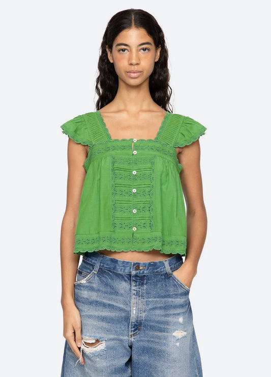 Eliza Flutter Sleeve Top