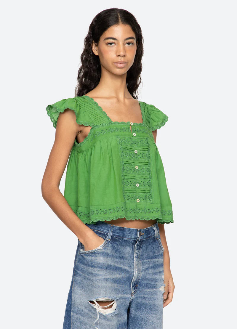 Eliza Flutter Sleeve Top