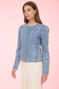 Quilted Denim Jacket