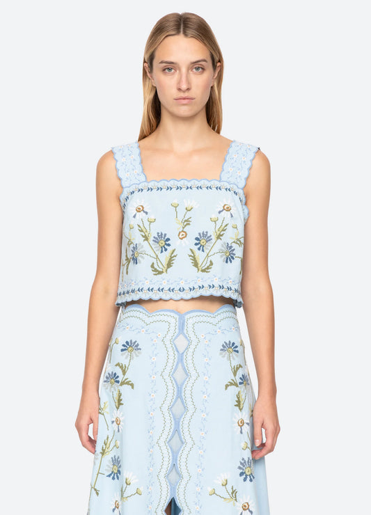 Audra Embroidered Tank