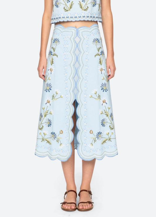Audra Embroidered Skirt