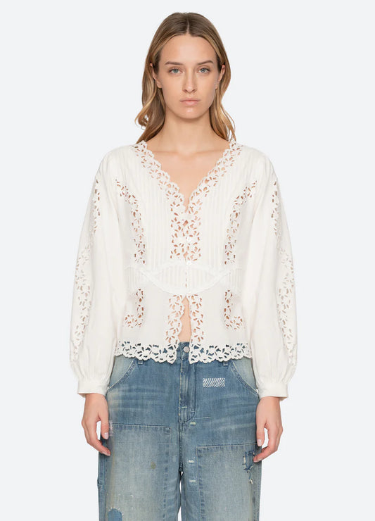 Sofia Embroidery Blouse