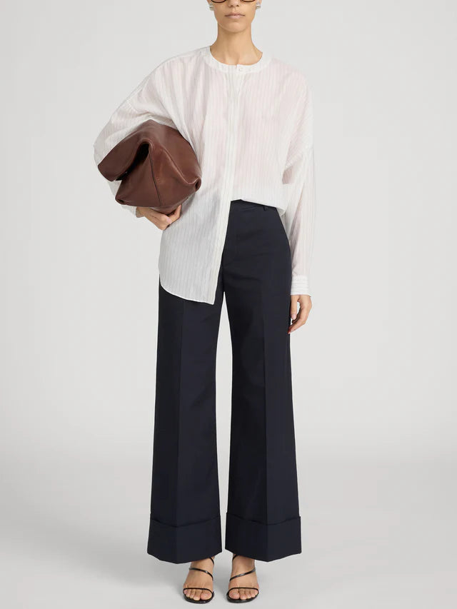 The Cuffed Slim Palazzo Trouser