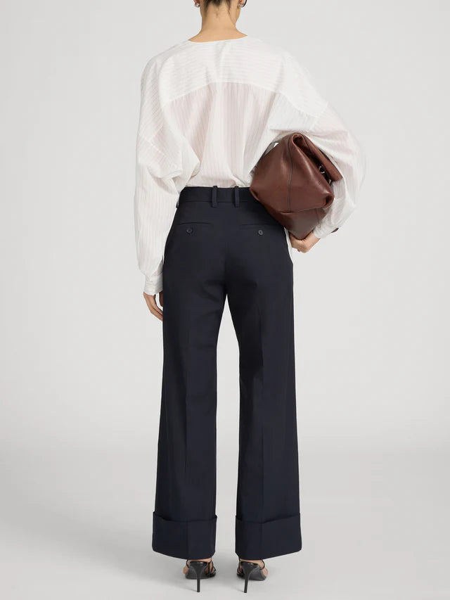The Cuffed Slim Palazzo Trouser