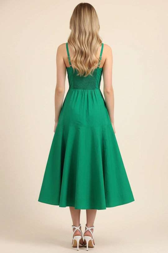 Halter Neck Midi Dress