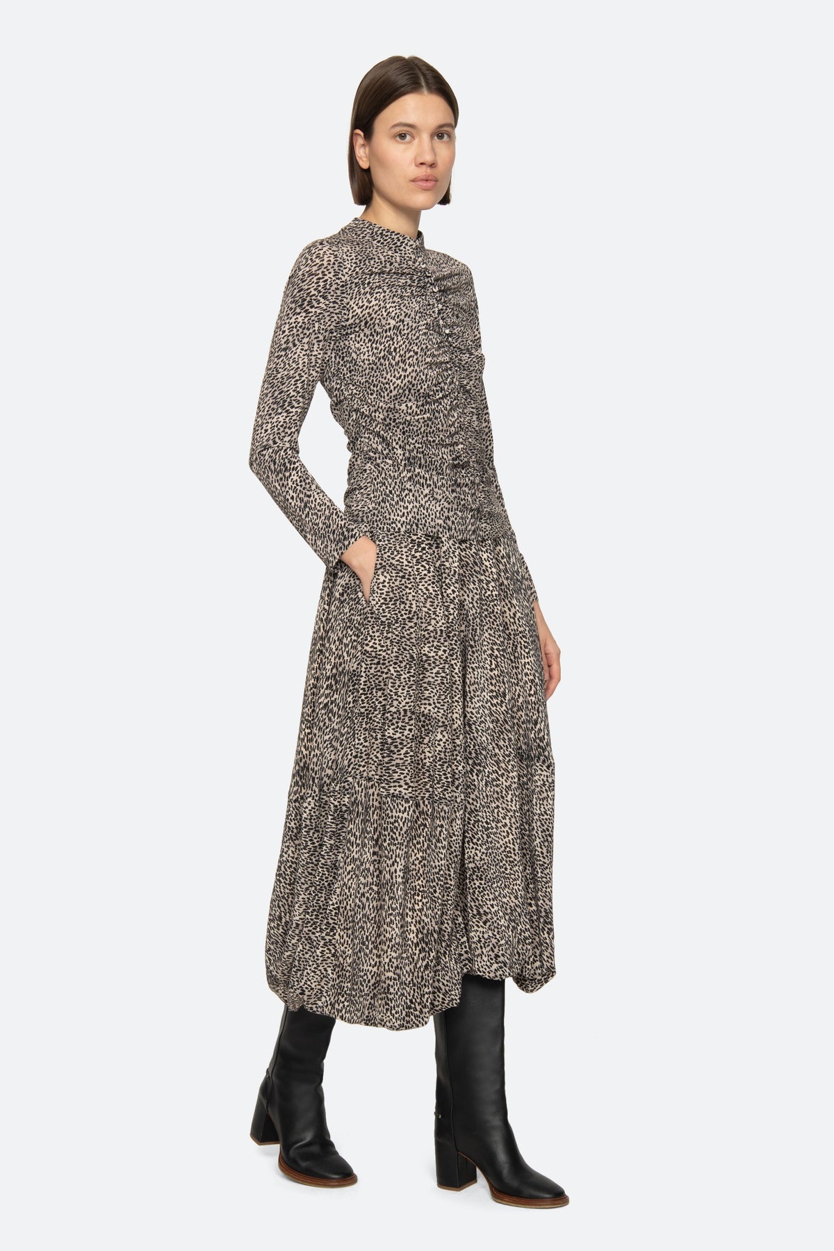 Charlize Print Long Sleeve Top