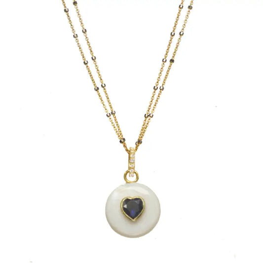 Mother of Pearl Pendant Necklace