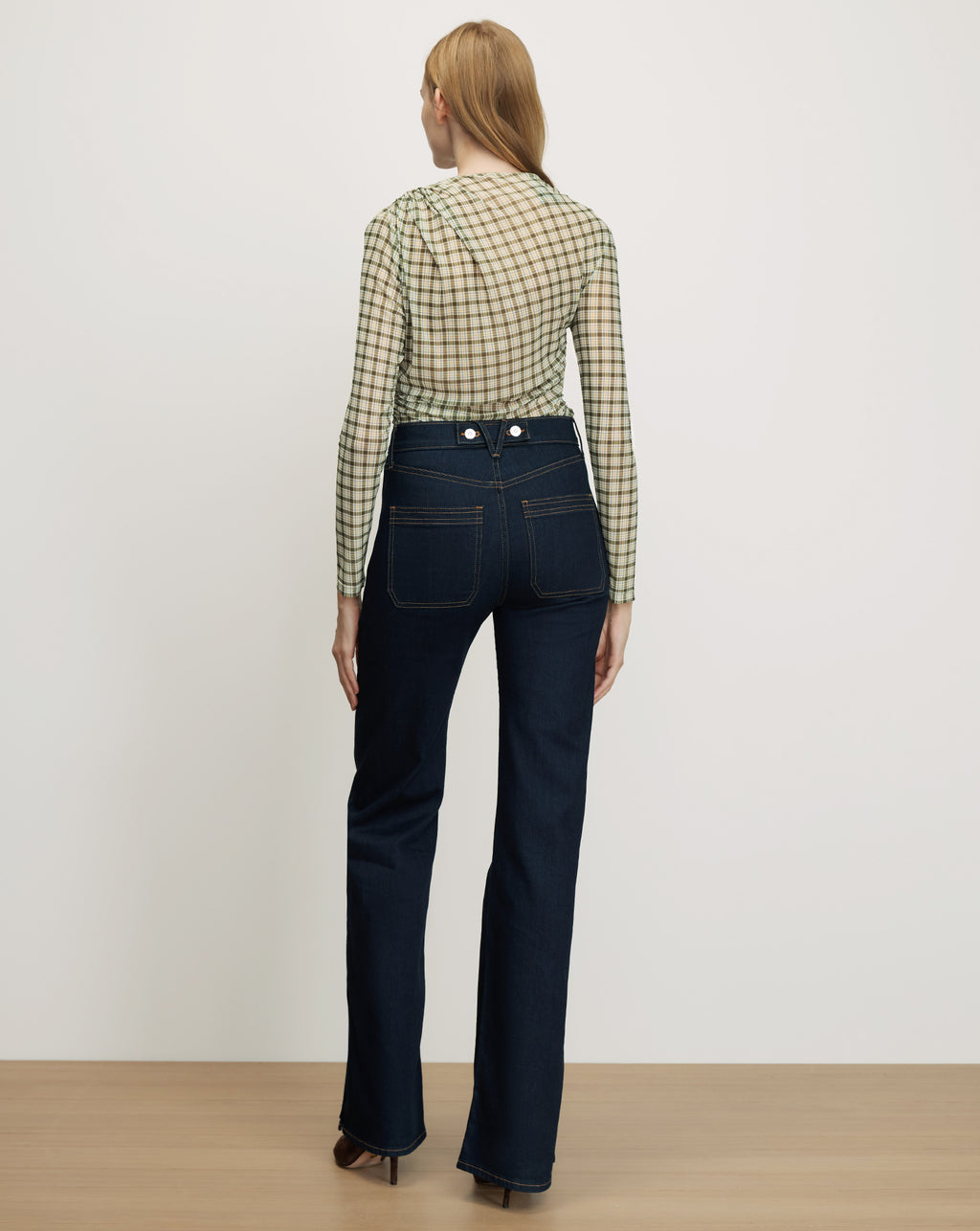 Nuvia Plaid Top