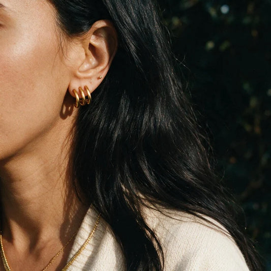 Halle Triple Hoop Earring
