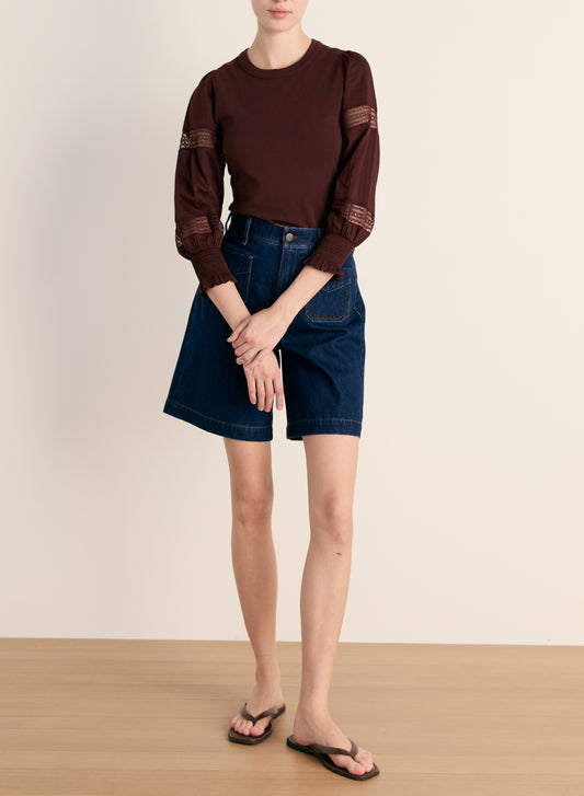 Bellamie Mixed Media Top