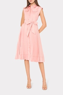 Johanna Pleated Midi Dress