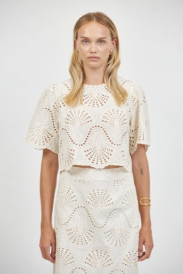 Cannes Eyelet Top