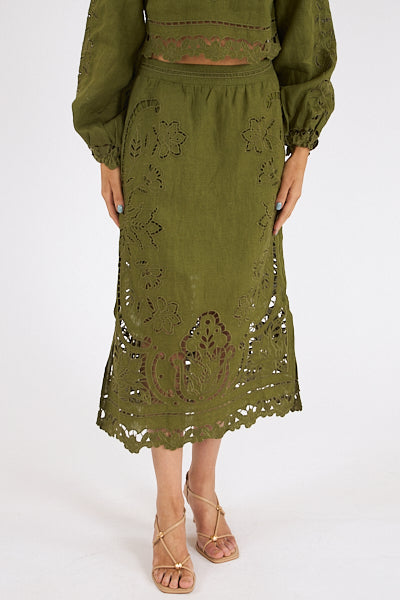 Majestic Garden Richelieu Skirt